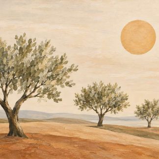 Olive Sun | Large Mediterranean Landscape Painting