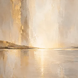 Sculpted Earth | Large Neutral Abstract Landscape Painting